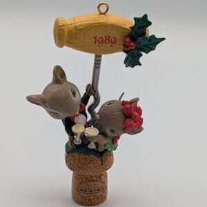 Enesco Treasury Mistle-Toast 1989, 1st in Christmas Together Series Ornament